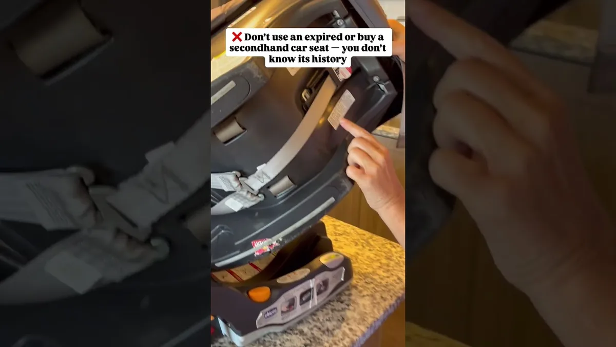car seat height limit label