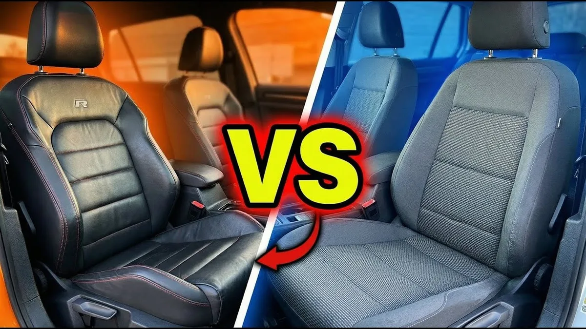 cloth vs leather car seat comparison