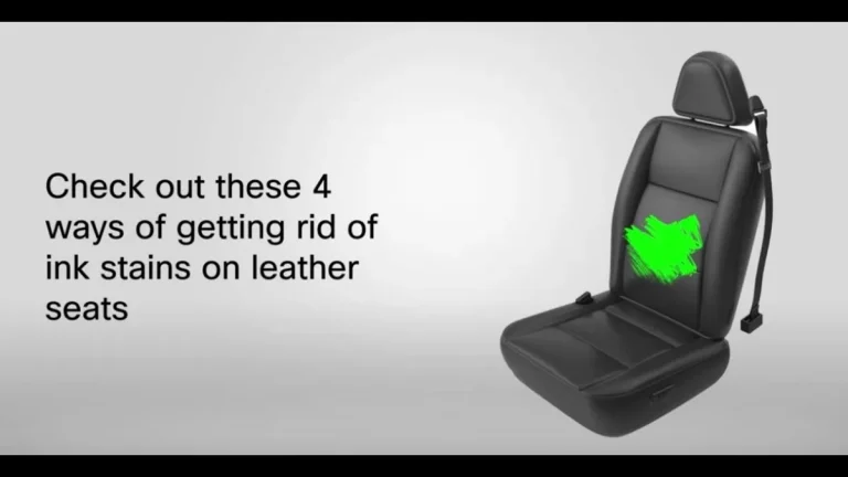 how to get ink off of leather car seats