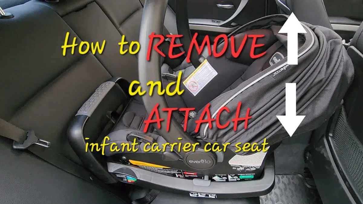 infant car seat base and carrier
