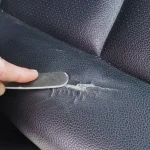 how to fix a hole in a leather car seat