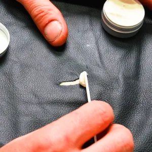 leather repair filler application